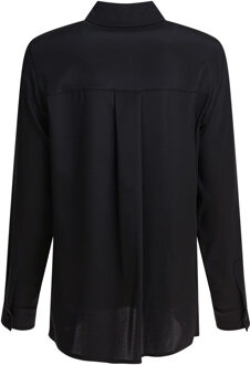 Max Mara Zwarte Elastaan Shirt - maat EU 40 / UK 12