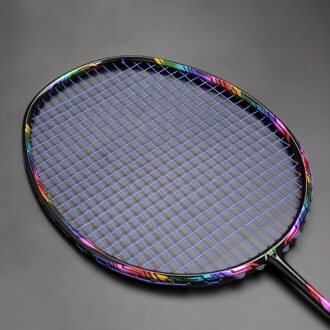 Max Spanning 35LBS G4 Strung Badminton Rackets Full Carbon Professionele Training Racket Ultralight 4U 80G Bag Speed Sport Blauw