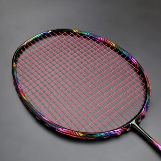 Max Spanning 35LBS G4 Strung Badminton Rackets Full Carbon Professionele Training Racket Ultralight 4U 80G Bag Speed Sport Rood