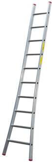 Maxall Ladder enkel uitgebogen 1x8 sporten Aluminium