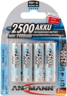 maxE HR06 Oplaadbare AA batterij (penlite) NiMH 2500 mAh 1.2 V 4 stuk(s)