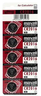 Maxell 18586100 huishoudelijke batterij Single-use battery CR2016 Zinc-Manganese Dioxide (Zn/MnO2)