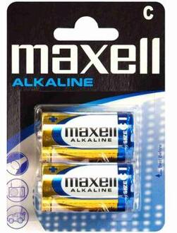 Maxell 2x alkaline batterij Maxell Alkaline LR14/C BL019