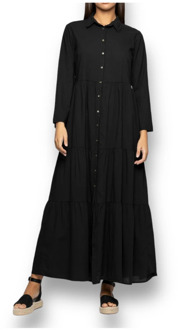 Maxi Dresses Kocca , Black , Dames - L,S,Xs