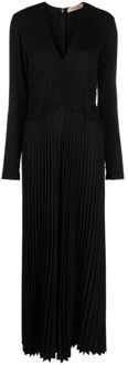 Maxi Dresses Twinset , Black , Dames - M,S,Xs,2Xs