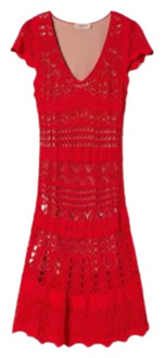 Maxi Dresses Twinset , Red , Dames - M,S