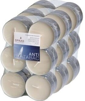 Maxi Geurtheelichtjes/waxinelichtjes - 36x - Anti Tabac - 10 branduren