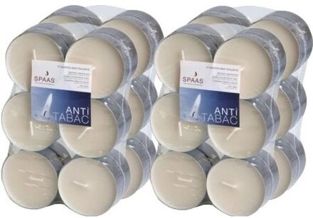 Maxi Geurtheelichtjes/waxinelichtjes - 48x - Anti Tabac - 10 branduren