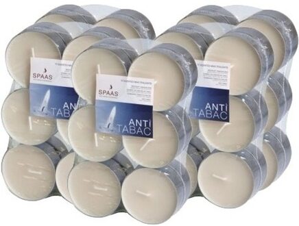 Maxi Geurtheelichtjes/waxinelichtjes - 60x - Anti Tabac - 10 branduren