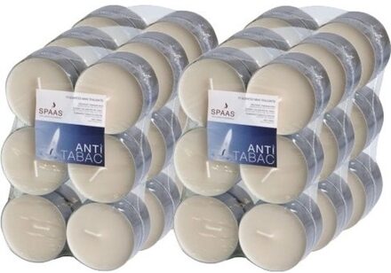 Maxi Geurtheelichtjes/waxinelichtjes - 72x - Anti Tabac - 10 branduren