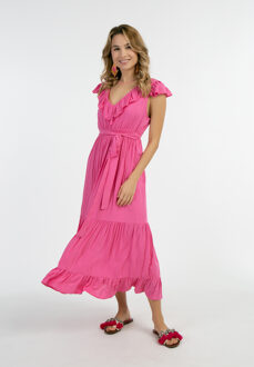 Maxi jurk Dames roze - S