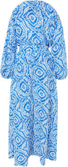 Maxi-jurk met print Dames blauw