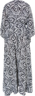Maxi-jurk met print Dames zwart - L
