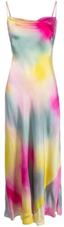 Maxi jurken Msgm , Multicolor , Dames - S,2Xs