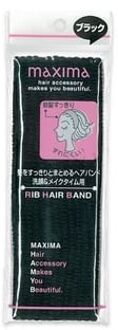 Maxima Rib Hair Band Regular Black 1 pc