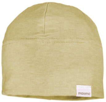 MAXIMO Beanie zomer curry wit Geel - 43 cm