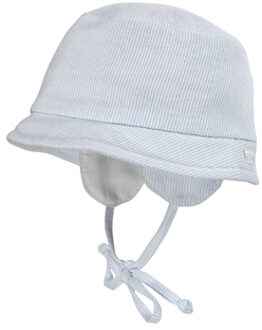 MAXIMO Lichtblauwe en witte hoed - 41 cm