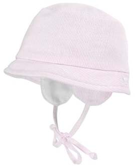 MAXIMO Lichtroze en witte hoed Roze/lichtroze - 41 cm