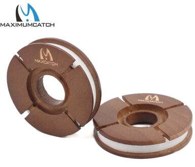 Maximumcatch 2 stks Tenkara Lijn Keeper Haak Keeper Natuurlijke Hout Tenkara Vislijn Holder Vliegvissen Accessoire