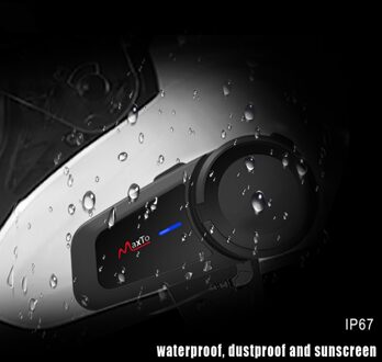 Maxto Motorhelm Hoofdtelefoon Groep 6 Riders Bluetooth Interphone 1000M Waterdichte Headset Fm Radio