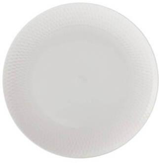 Maxwell & Williams Diamonds Round Dinerbord - ø 27 Cm Wit