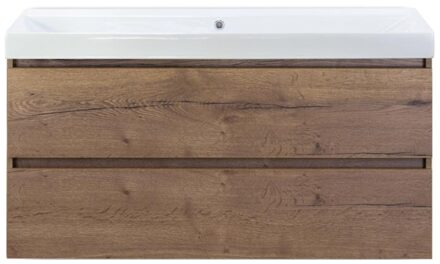 Maxx XL Badmeubelset 120 cm - Tabacco - Wastafel Just Enkel Zonder Kraangat