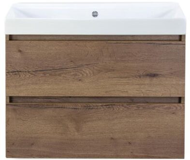 Maxx XL Badmeubelset 80 cm - Tabacco - Wastafel Just Zonder Kraangat