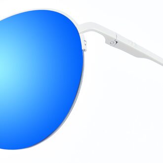 Maxy metalen zonnebril in ovaalvorm voor dames Blauw