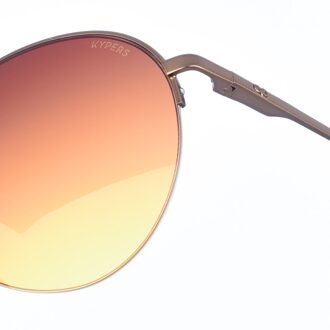 Maxy metalen zonnebril in ovaalvorm voor dames Brons - One Size