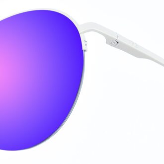 Maxy metalen zonnebril in ovaalvorm voor dames Paars - One Size