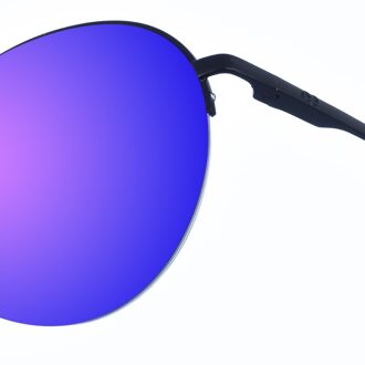 Maxy metalen zonnebril in ovaalvorm voor dames Violet - One Size