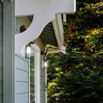 Maya buitenwandlamp, donkergrijs