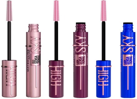 Maybelline Mascara Maybelline Lash Sensational Sky High Mascara Very Black + Blue Mist + Burgundy Haze 3 x 7,2 ml