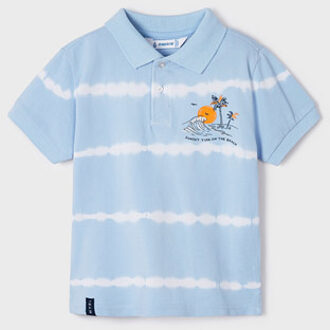 Mayoral Jongens polo - Wave blauw - Maat 98