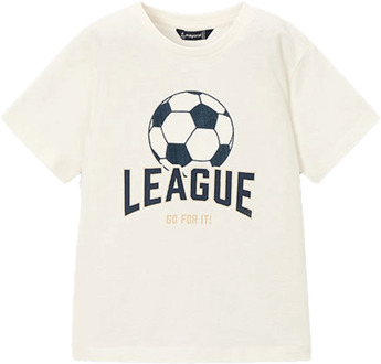 Mayoral jongens t-shirt Ecru - 134