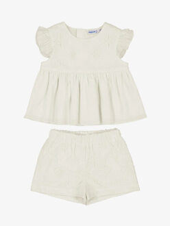 Mayoral Meisjes set short Beige - 98
