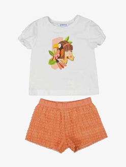 Mayoral Meisjes set short Oranje - 116