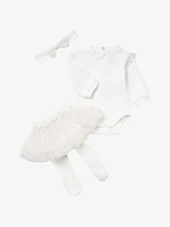 Mayoral Meisjes set tulle natural Wit - 50/56