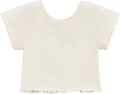 Mayoral meisjes t-shirt Ecru - 104