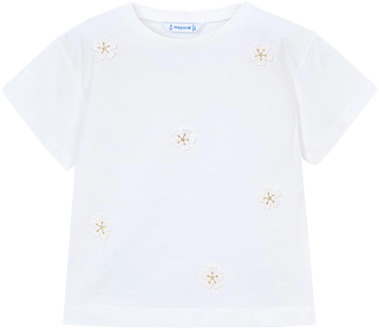 Mayoral meisjes t-shirt Wit - 116