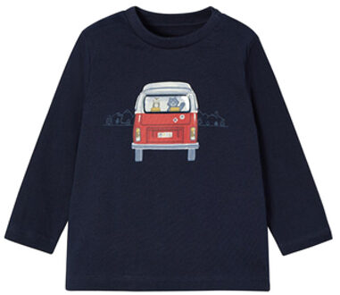 Mayoral Overhemd bus met lange mouwen donkerblauw - 74