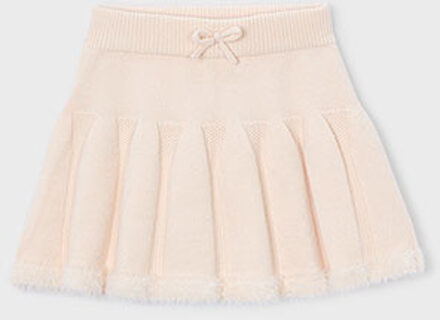 Mayoral winter rok meisjes - beige - gebreid - Maat 110