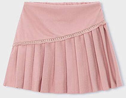 Mayoral winter rok meisjes - roze - gebreid - geplooid - Maat 122