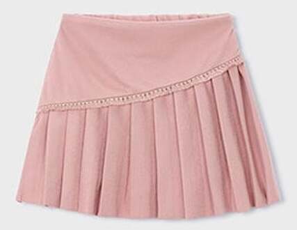 Mayoral winter rok meisjes - roze - gebreid - geplooid - Maat 128