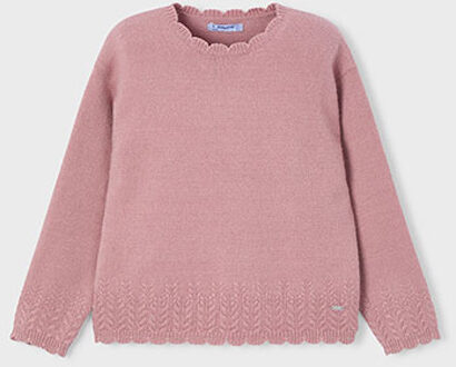 Mayoral winter sweater meisjes - roze - gebreid - Maat 110