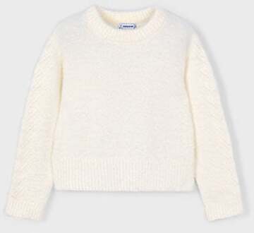 Mayoral winter sweater meisjes - wit - Maat 98