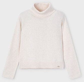 Mayoral winter sweater meisjes - zand - coltrui - gebreid - Maat 128