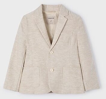 Mayoral Zomer blazer linnen jongens - zand - Maat 122