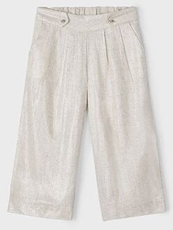 Mayoral Zomer broek linnen meisjes - beige - Maat 134
