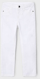 Mayoral Zomer broek slim fit jongens - wit - Maat 98